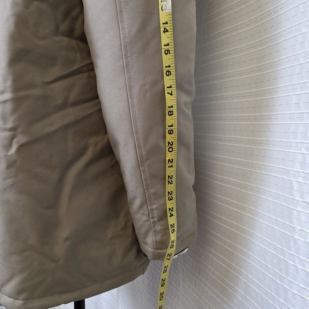Molemsx Mountain Pioneers Parka Omni Heat Puffer Faux Fur Trim Tan Men's S/M - Picture 9 of 16